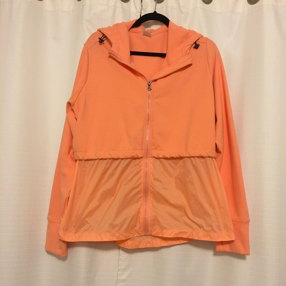 Ladies hooded zip up jacket